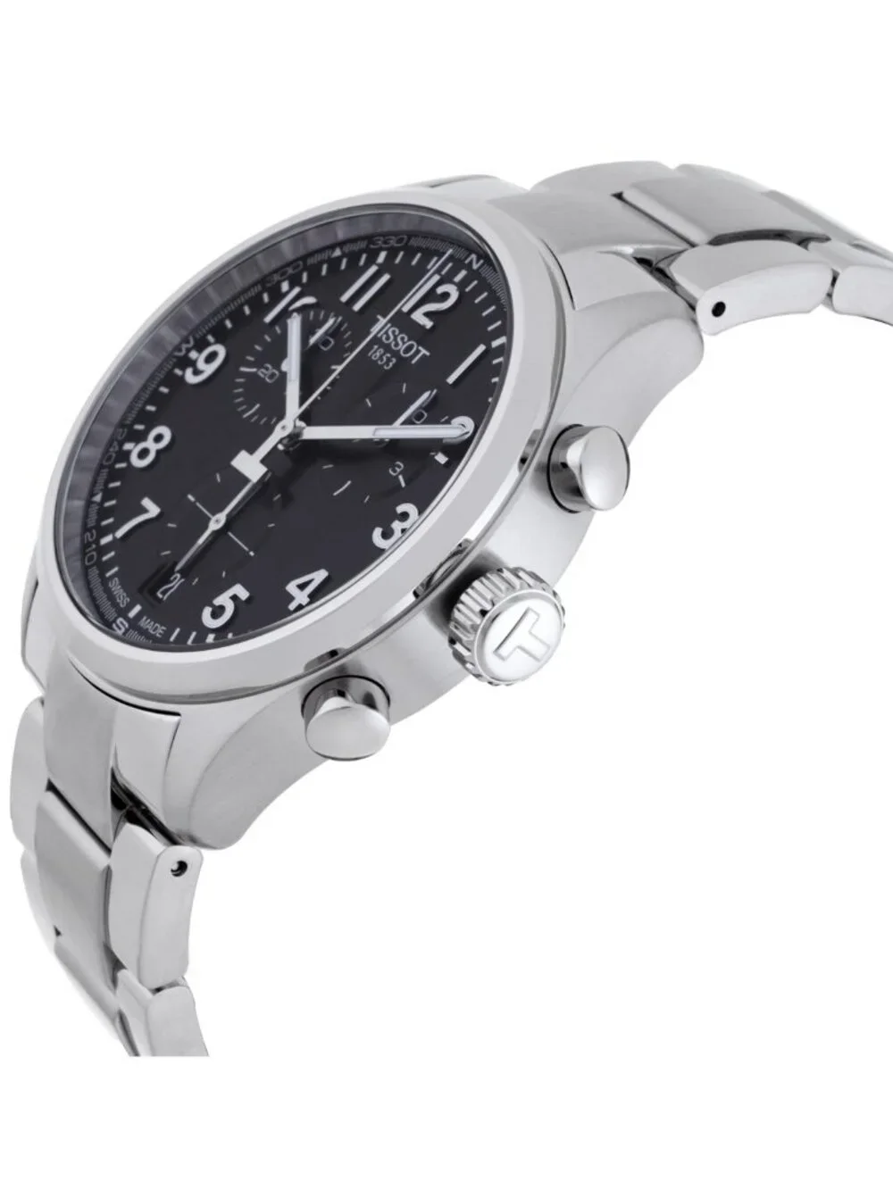 NWT Tissot Chrono L Quartz Black Dial Men's Watch
